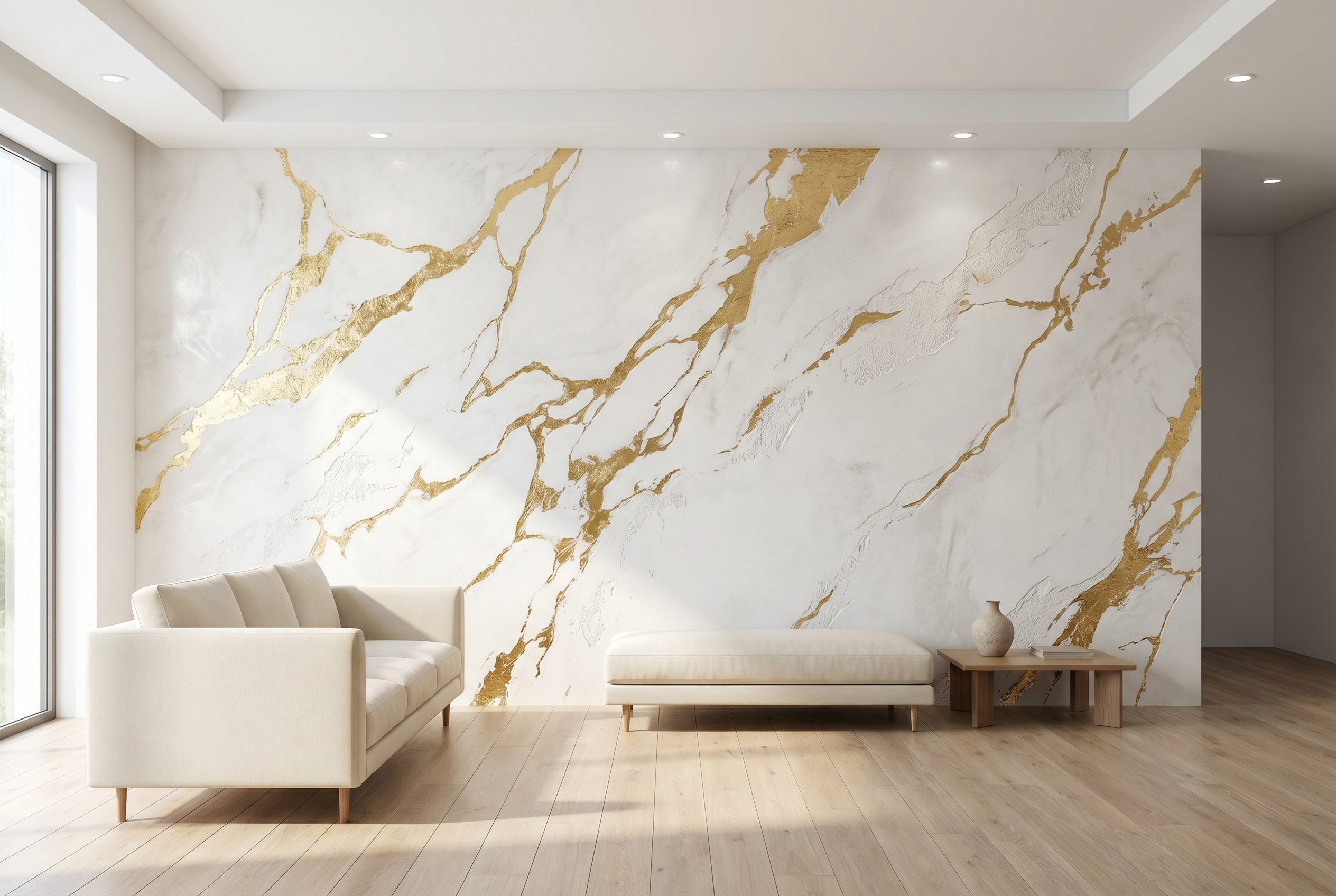 Calacatta Gold Living Room